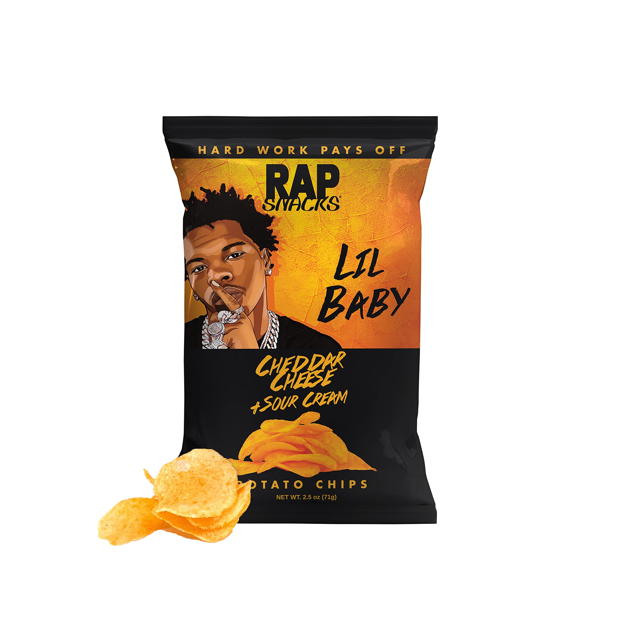 Amazon.com: Rap Snacks Lil Baby Cheddar Cheese + Sour Cream Potato